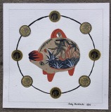 Tonala Piggy Bank and Pesos